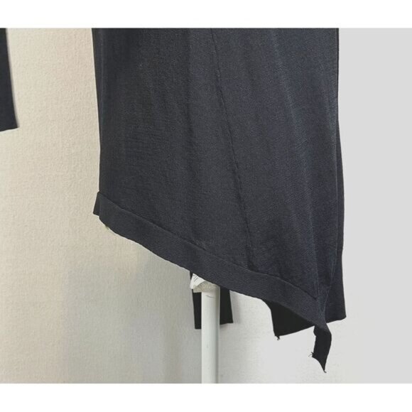 WILFRED Black Cardigan Womens Small Black Button‎ Up Deep V Slinky Stretch - Picture 7 of 9